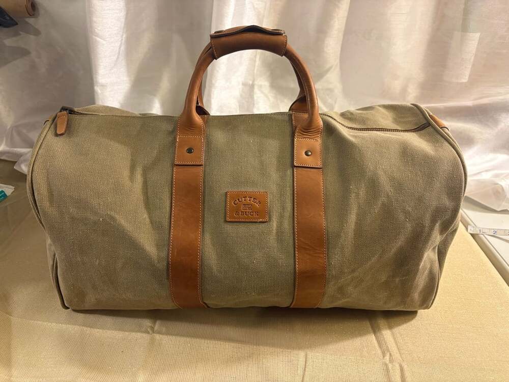Cutter & Buck Canvas And Leather Duffle Bag